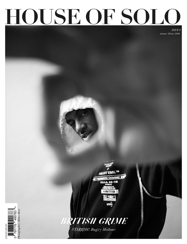 Autumn/Winter 18 issue of HOUSE OF SOLO featuring Bugzy Malone
